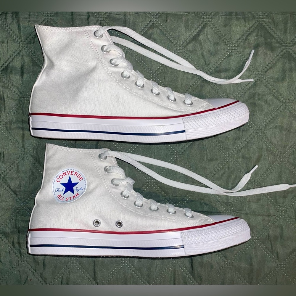 NWT CONVERSE "Chuck Taylor All Star" Canvas Shoe in Optical White, Men's Sz 6.5 - Picture 10 of 14